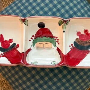 Old St. Nick Three Part Ceramic Server by
Vietri - Made in Italy